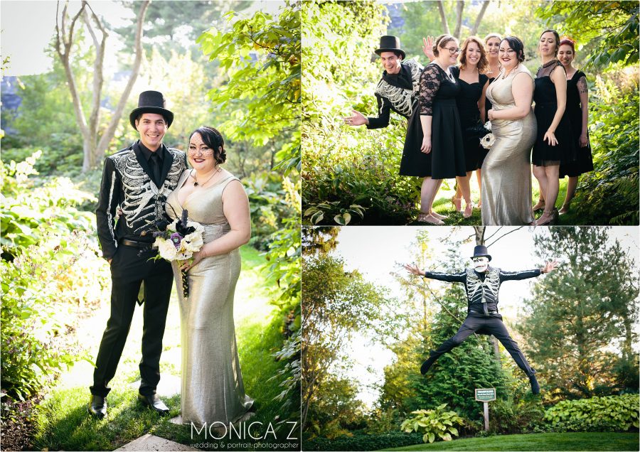 Hamstra Gardens Halloween Wedding Photos