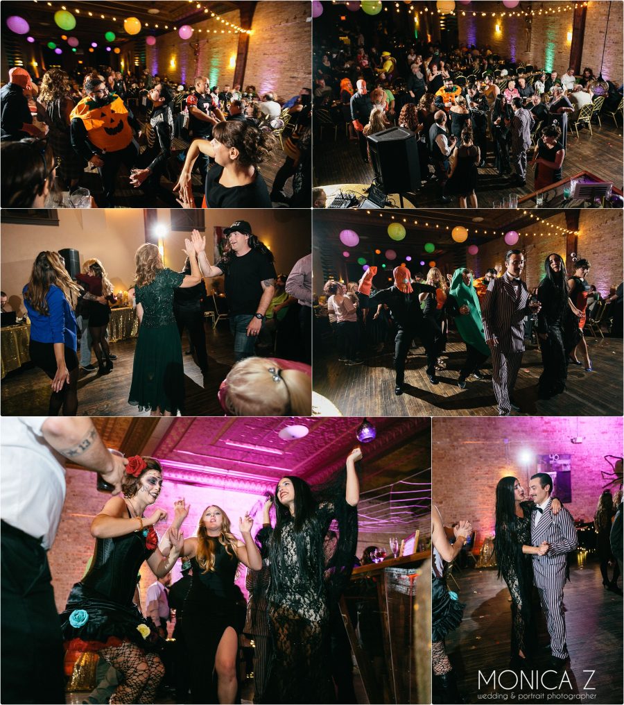 Embers Rensselear indiana wedding reception Halloween theme