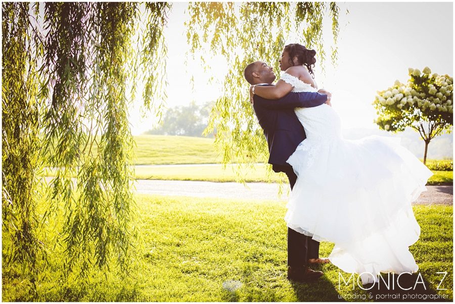 sand creek wedding photos chesterton indiana bride and groom golden sunset light