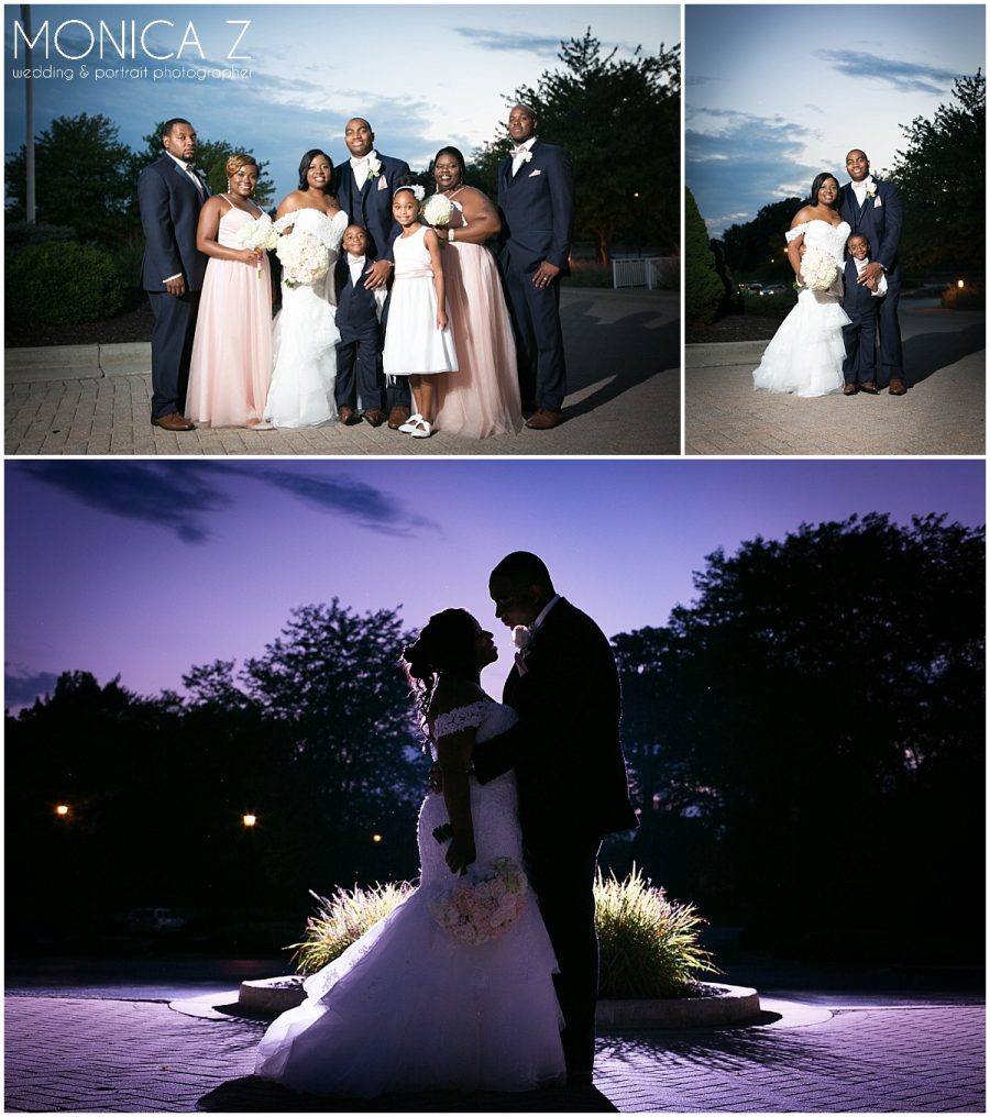 Sand Creek Country Club wedding Reception family portraits