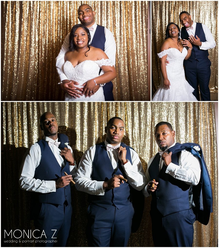 Sand Creek Country Club wedding Reception night photobooth