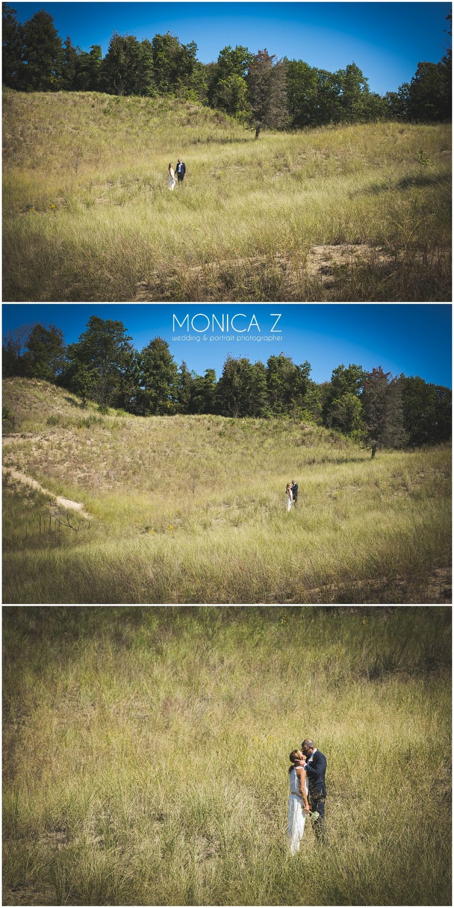 Indiana dunes wedding photo